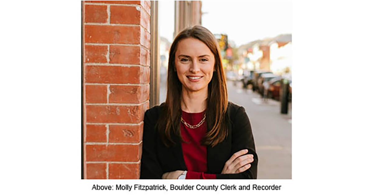 Molly Fitzpatrick, Boulder County Clerk and Recorder